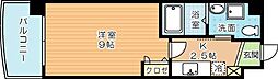 ベルガ北方 1Kの間取図画像