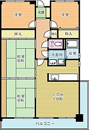 クラブハウス企救丘 4LDKの間取図画像