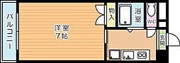 ギャラン片野 1Kの間取図画像
