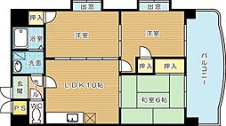 ニューエバーグリーン小倉 3LDKの間取図画像