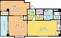 ナーセリー清水 2LDKの間取図画像