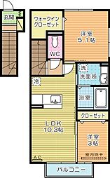 クラポンテMII 2階