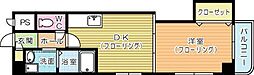 ヒット馬借ビル 1DKの間取図画像
