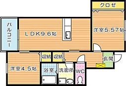 ソレイユひびきの 2階