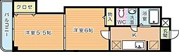 木下鉱産ビル 2Kの間取図画像