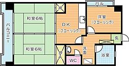 第8岡部ビル 3DKの間取図画像