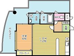 パワーズ117 1LDKの間取図画像