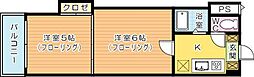 ロイヤルエレガンス80 2Kの間取図画像