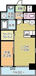 エンラージ・タワー 1LDKの間取図画像