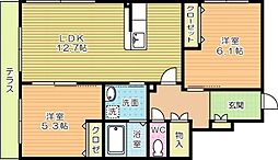 ボヌールM1しあわせ 1SLDKの間取図画像