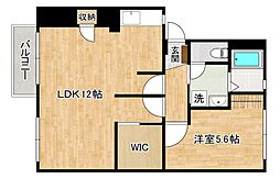 コーポみよしパート2 1LDKの間取図画像