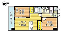 メディプラカーサ 2LDKの間取図画像