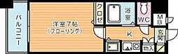 ダイナコート下到津2 1Kの間取図画像