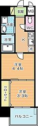 ギャラン片野Neo 2Kの間取図画像
