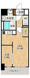 THE APARTMENT開 1LDKの間取図画像