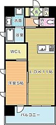 ダイモンヒルズ勝山公園 1LDKの間取図画像