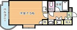 AC戸畑 ワンルームの間取図画像