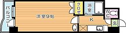 アルゴヴィラージュ八幡駅前 1Kの間取図画像