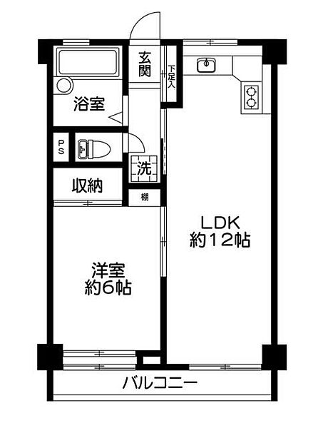 ビレッジ四つ木 204｜東京都葛飾区四つ木2丁目(賃貸マンション1LDK・2階・38.16㎡)の写真 その2