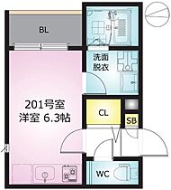 ＲＥＧＡＬＥＳＴ　お花茶屋 201 ｜ 東京都葛飾区白鳥2丁目6-11（賃貸アパート1R・2階・20.00㎡） その2