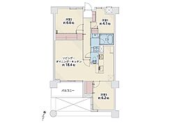 アール・ビー・コート福重 3LDKの間取図画像