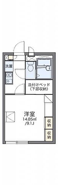 レオパレスエクレール鬼無 109｜香川県高松市鬼無町藤井(賃貸アパート1K・1階・23.18㎡)の写真 その2