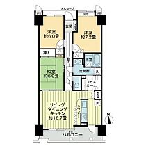 サーパスシティ木太2番館 1306 ｜ 香川県高松市木太町（賃貸マンション3LDK・13階・81.67㎡） その2