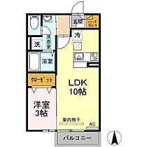 グランツ松島C 103 ｜ 香川県高松市松島町3丁目28-3（賃貸アパート1LDK・1階・33.39㎡） その2