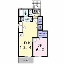 ニュー　ラベリー・サイルI 104 ｜ 香川県坂出市久米町2丁目12番19号（賃貸アパート1LDK・1階・45.47㎡） その2