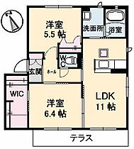 グレイスフル橘　B棟 101 ｜ 香川県高松市三名町157-1（賃貸アパート2LDK・2階・58.10㎡） その2