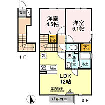 シャインポート屋島IV B棟 201 ｜ 香川県高松市屋島西町2283-15（賃貸アパート2LDK・2階・56.15㎡） その2