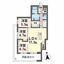 Ｏｎ　ｔｈｅ　Ｔ 305 ｜ 香川県高松市木太町5040-13（賃貸アパート3LDK・3階・77.85㎡） その2