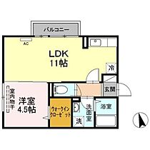 MiuMu　Ｂ棟 105 ｜ 香川県高松市林町2534-2（賃貸アパート1LDK・1階・37.77㎡） その2