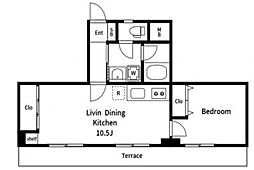 カドーロ学芸大 1階1LDKの間取り
