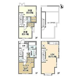 セボン恵比寿 1階2SLDKの間取り