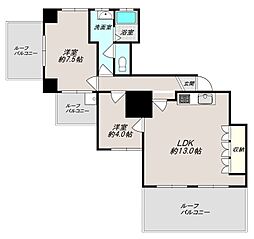 間取図画像 2LDK