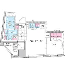 ステラメゾン三軒茶屋 1DKの間取図画像