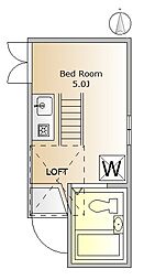 クリアスタイル鷺宮 ワンルームの間取図画像