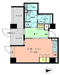 ラフィネジュ学芸大学 ワンルームの間取図画像
