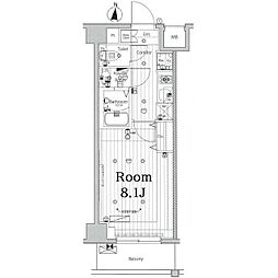 メークス池上ルーチェ 1Kの間取図画像