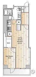 宅研学芸大マンション 1LDKの間取図画像