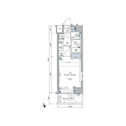 CRACIA北千束 1Kの間取図画像