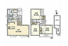 東京都世田谷区瀬田5丁目（賃貸一戸建3LDK・2階・81.56㎡） その2