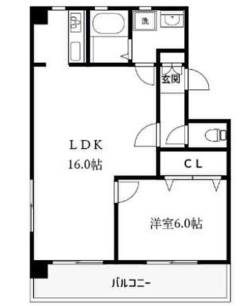 東京都世田谷区池尻4丁目(賃貸マンション1LDK・2階・45.52㎡)の写真 その2