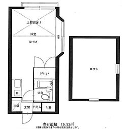 TRUST東玉川 ワンルームの間取図画像