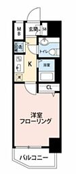 メゾン・ド・ヴィレ目黒 1Kの間取図画像
