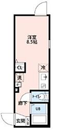 SENYO SQUARE 武蔵小杉 ワンルームの間取図画像