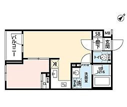 プレール・ドゥーク雪が谷大塚 1LDKの間取図画像