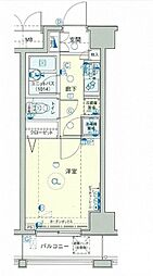 メインステージ松濤 1Kの間取図画像