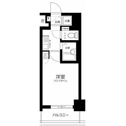 ロイヤルアメニティ池尻大橋 1Kの間取図画像